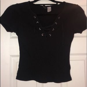 Black crop top